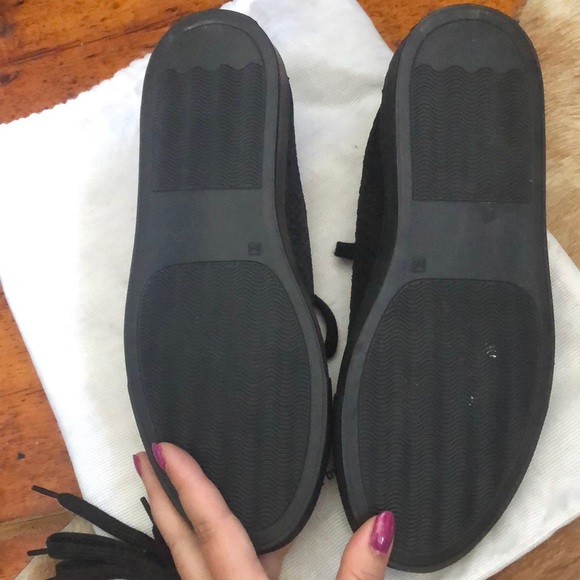 Common Projects blk suede snakeskin-look sneakers - Picture 3 of 4